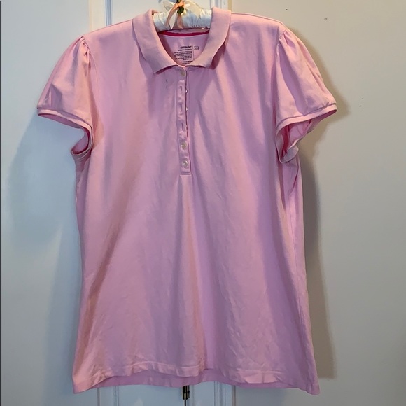 Pink Short Sleeve Polo Shirt XXL Vintage Old Navy - Picture 1 of 8